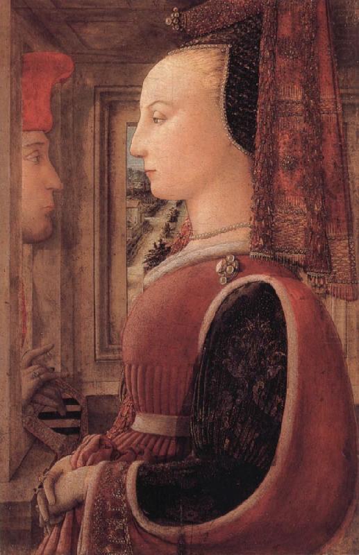Fra Filippo Lippi Portrait of a Woman with a Man at a Casement china oil painting image